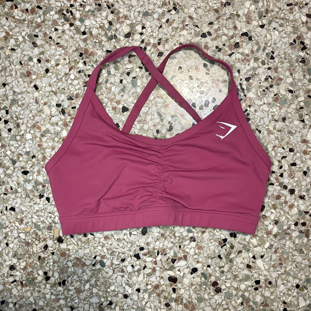 GYMSHARK ruched sports bra
